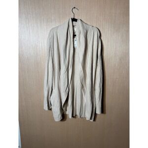 Barefoot Dreams $118 CozyChic Lite Circle Cardigan Tan Beige Women's 2X